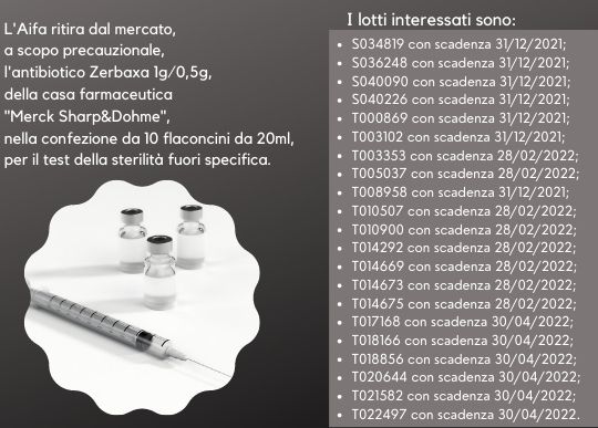 L'Aifa ritira dal mercato l'antibiotico Zerbaxa .jpg